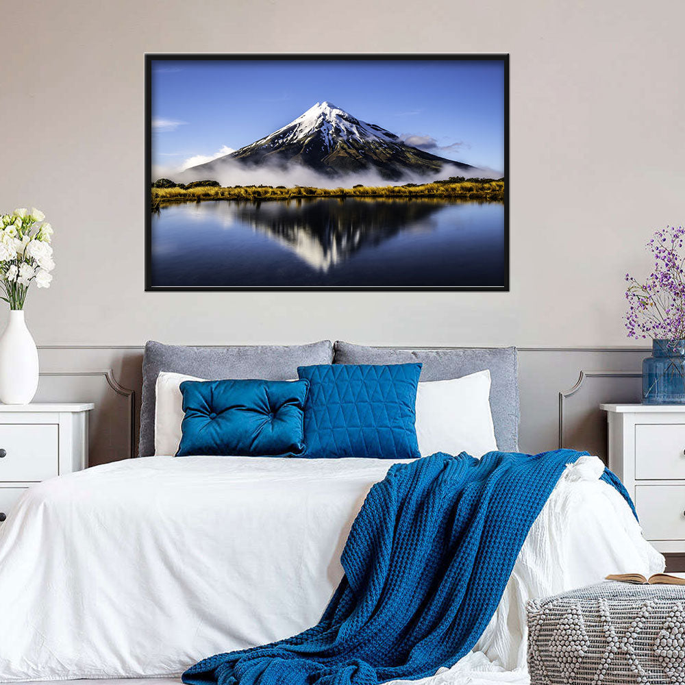 Mirror Lake Mount Taranaki New Zealand Canvas Wall Art