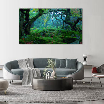 Mystical Woodland Escape Canvas Wall Art