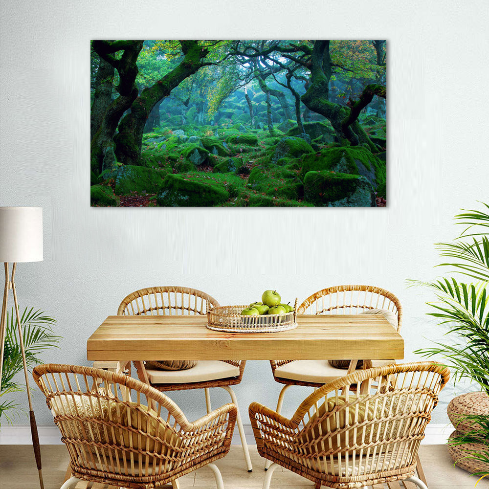 Mystical Woodland Escape Canvas Wall Art