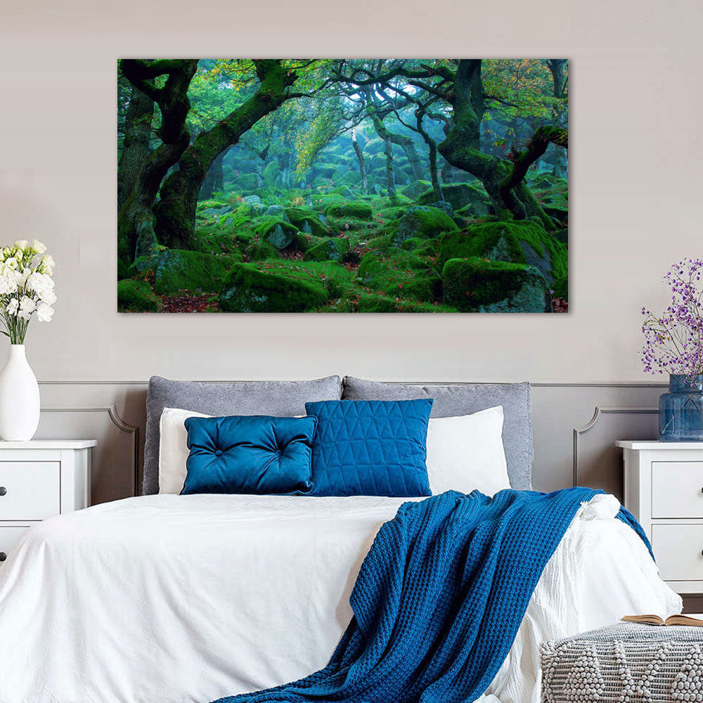 Mystical Woodland Escape Canvas Wall Art