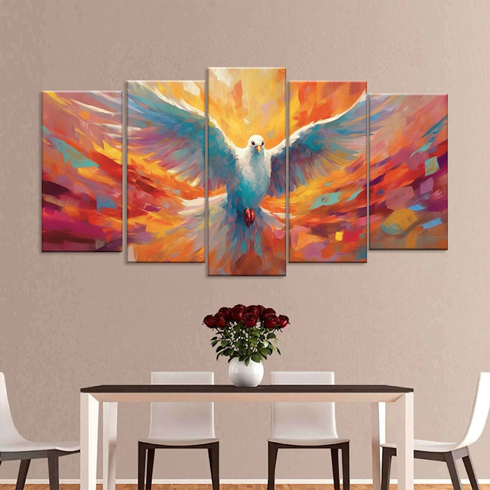 Christian Holy Spirit Dove Canvas Wall Art