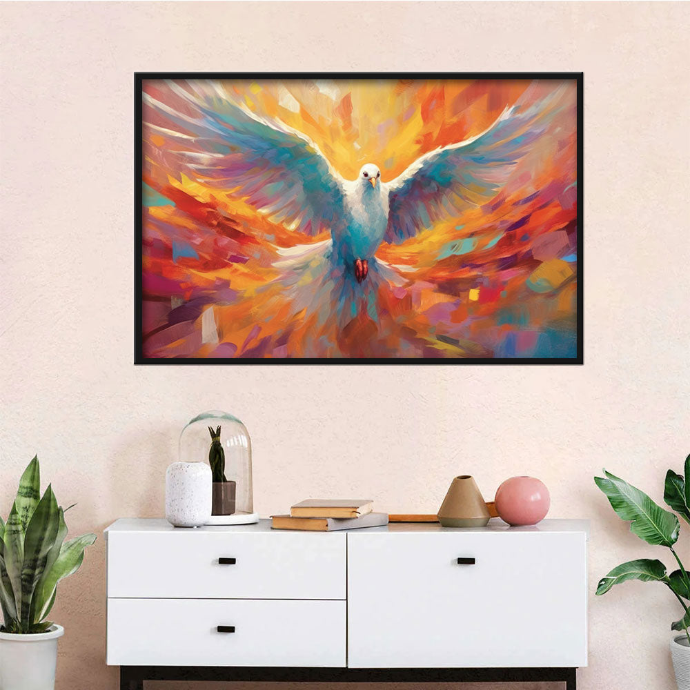 Christian Holy Spirit Dove Canvas Wall Art