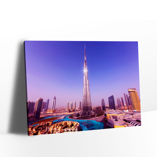 Burj Khalifa Night View Canvas Wall Art
