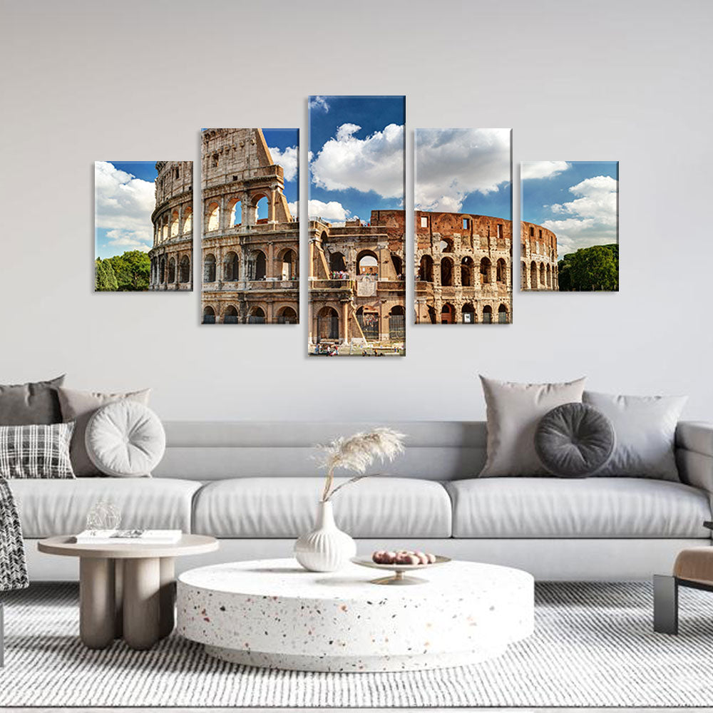 Colosseum in Rome Canvas Wall Art