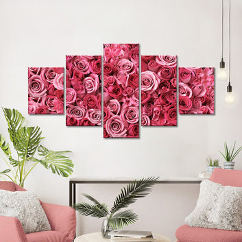 Stunning Pink Roses Canvas Wall Art