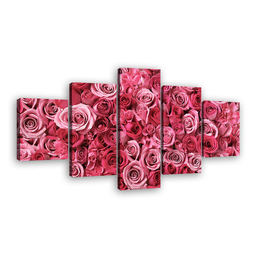 Stunning Pink Roses Canvas Wall Art