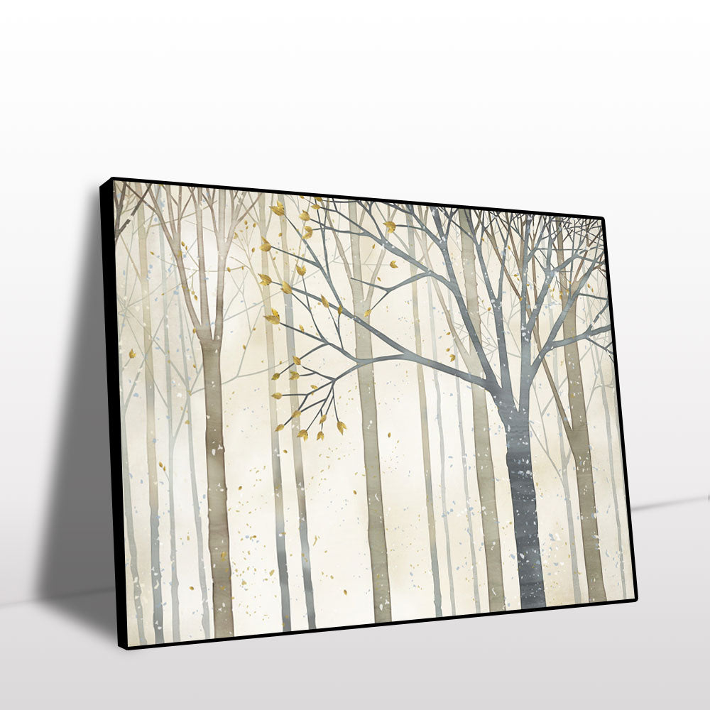 Serene Winter Forest Canvas Wall Art 