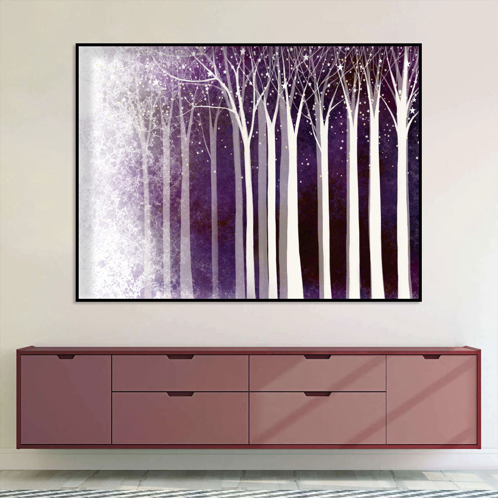 Enchanted Twilight Forest Canvas Wall Art