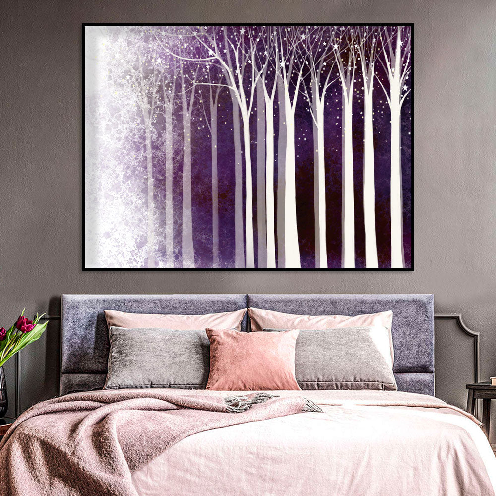 Enchanted Twilight Forest Canvas Wall Art