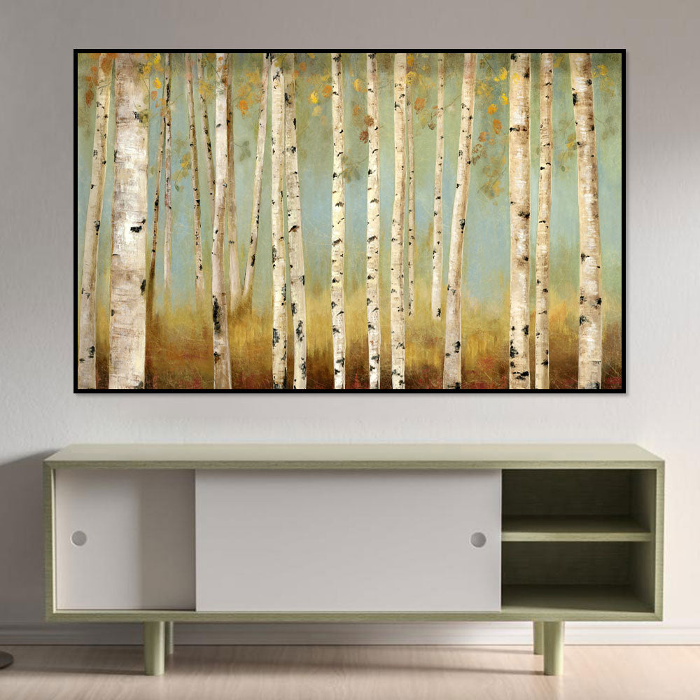 Serene Birch Forest Canvas Wall Art 