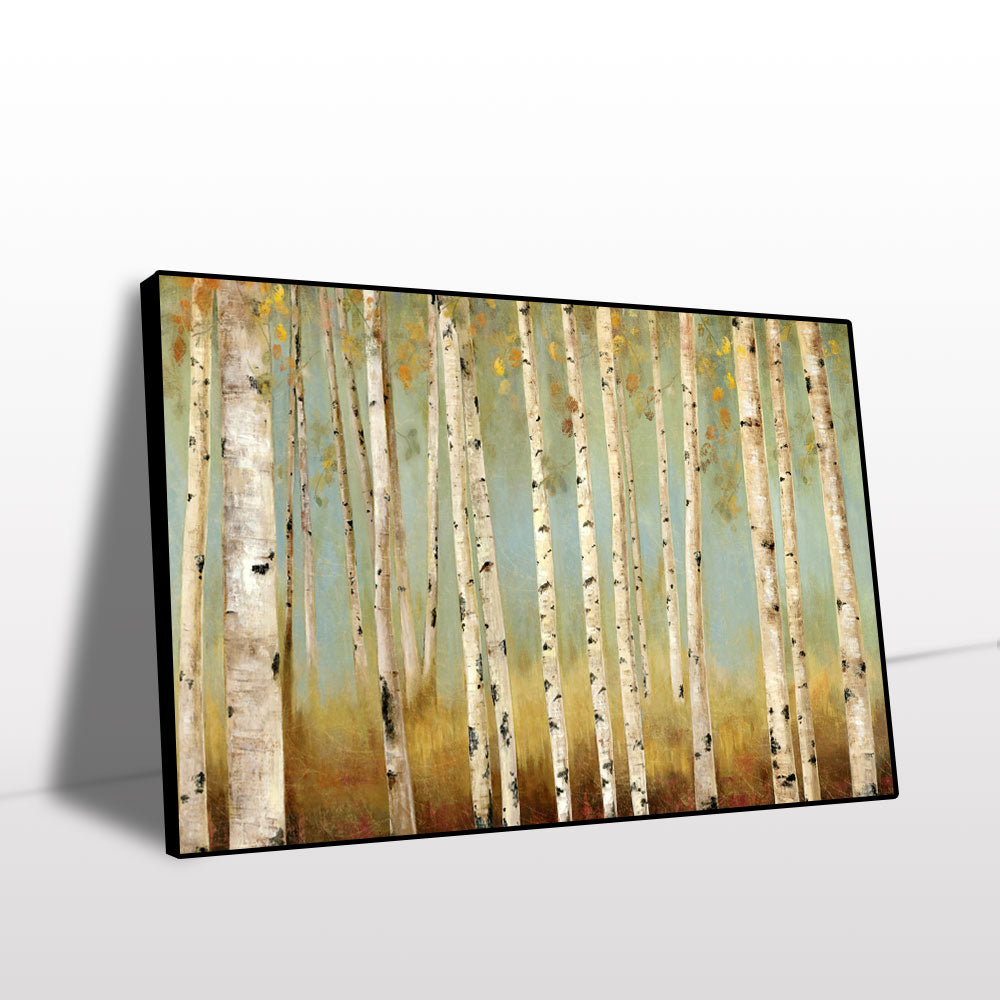 Serene Birch Forest Canvas Wall Art 