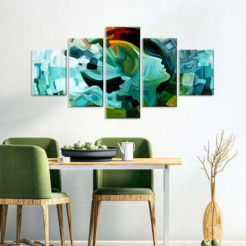 Abstract Creative Mind Canvas Wall Art