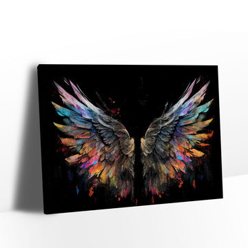 angel wings canvas wall art