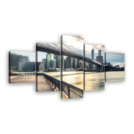 New York Brooklyn Bridge Canvas Wall Art