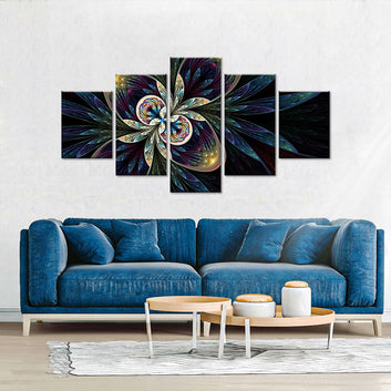 Colorful Mandala Pattern Canvas Wall Art