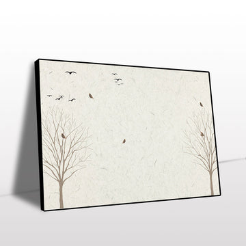 Tranquil Birds in Trees Canvas Wall Art