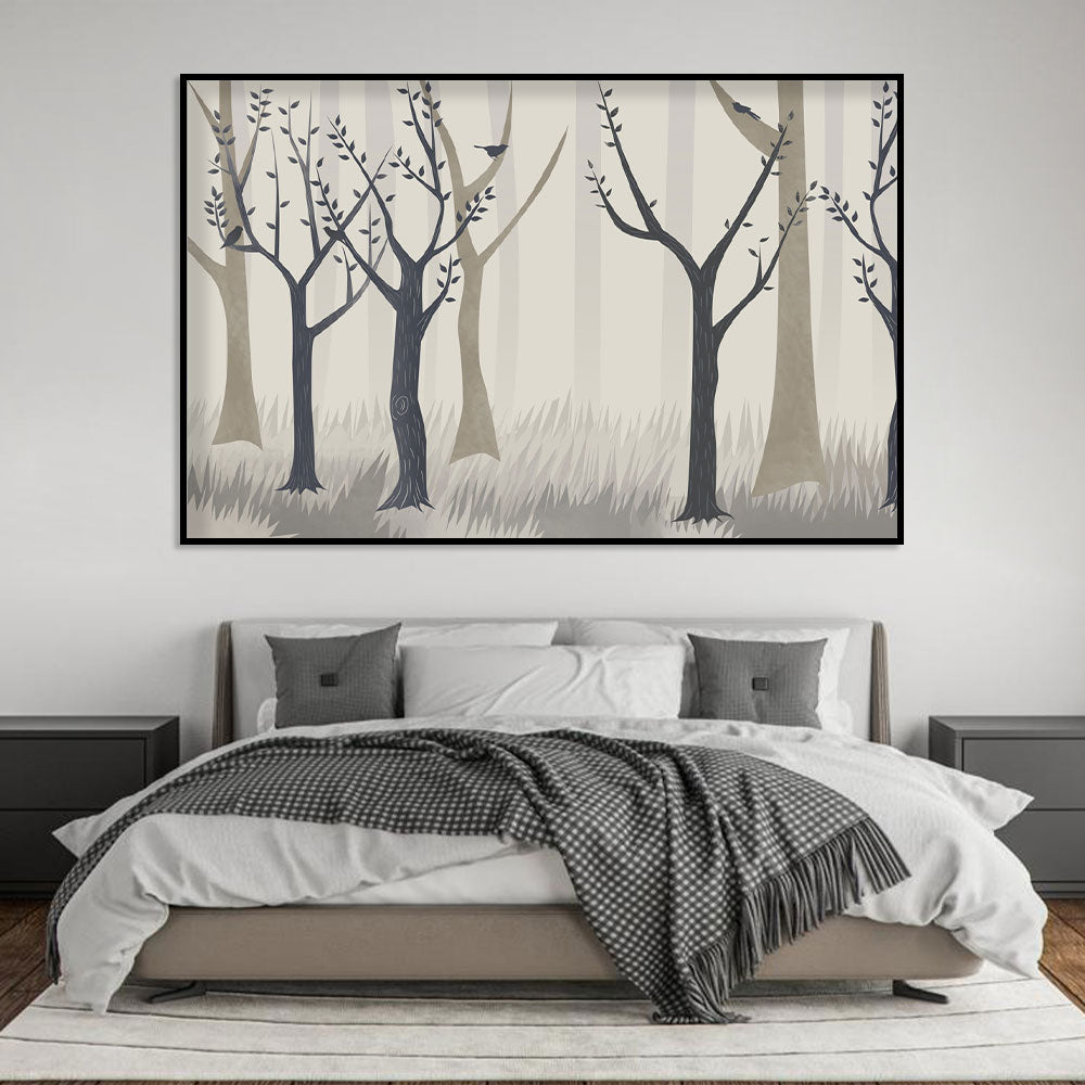 Whispering Forest Birds Canvas Wall Art