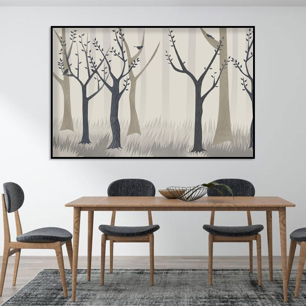 Whispering Forest Birds Canvas Wall Art