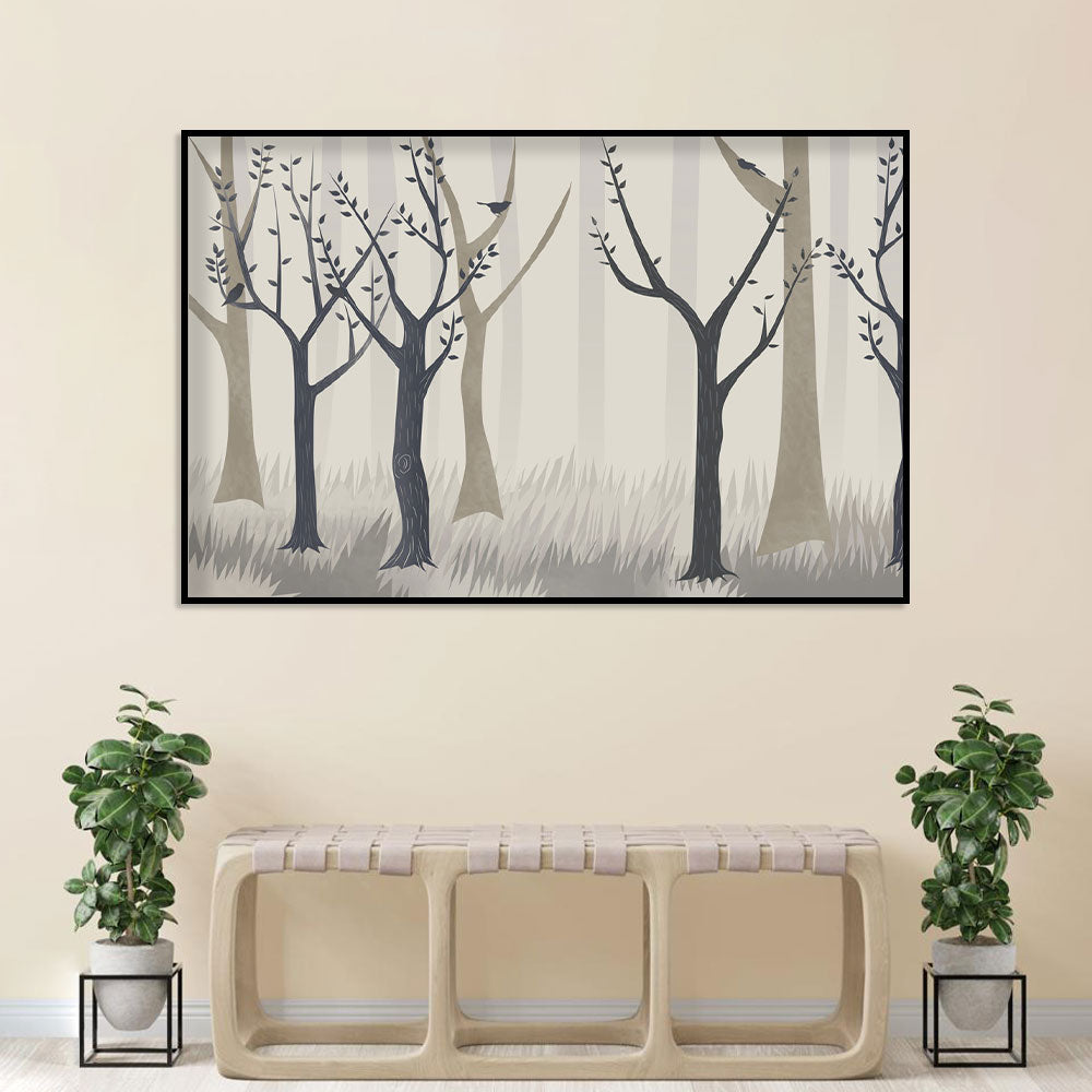 Whispering Forest Birds Canvas Wall Art