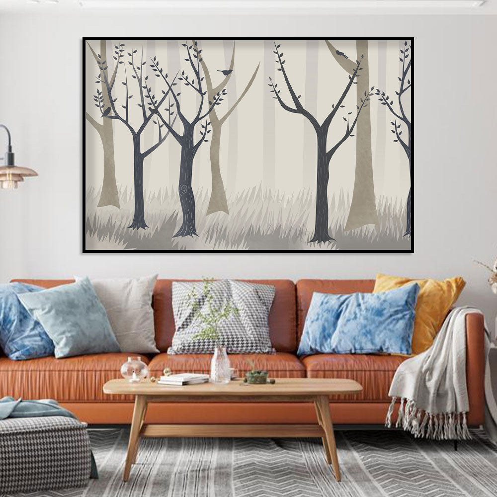 Whispering Forest Birds Canvas Wall Art