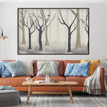 Whispering Forest Birds Canvas Wall Art