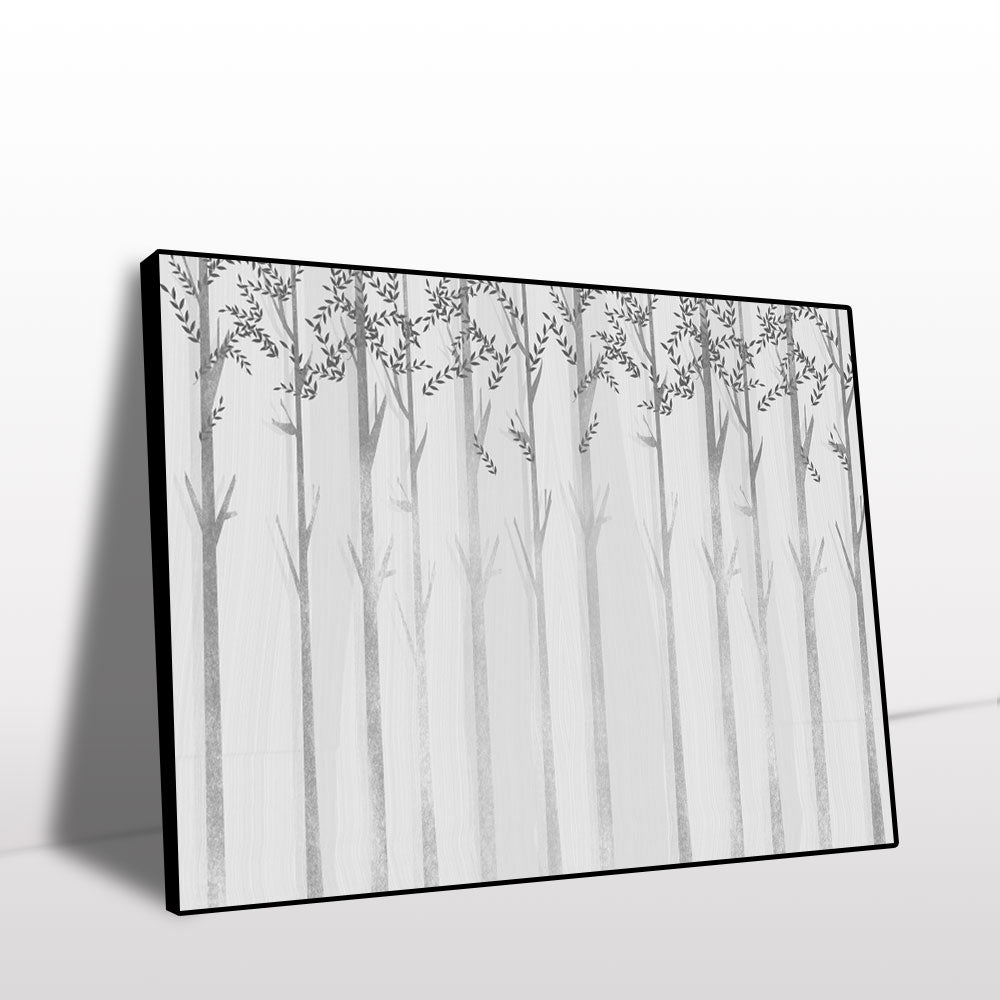 Serene Forest Silhouette Canvas Wall Art