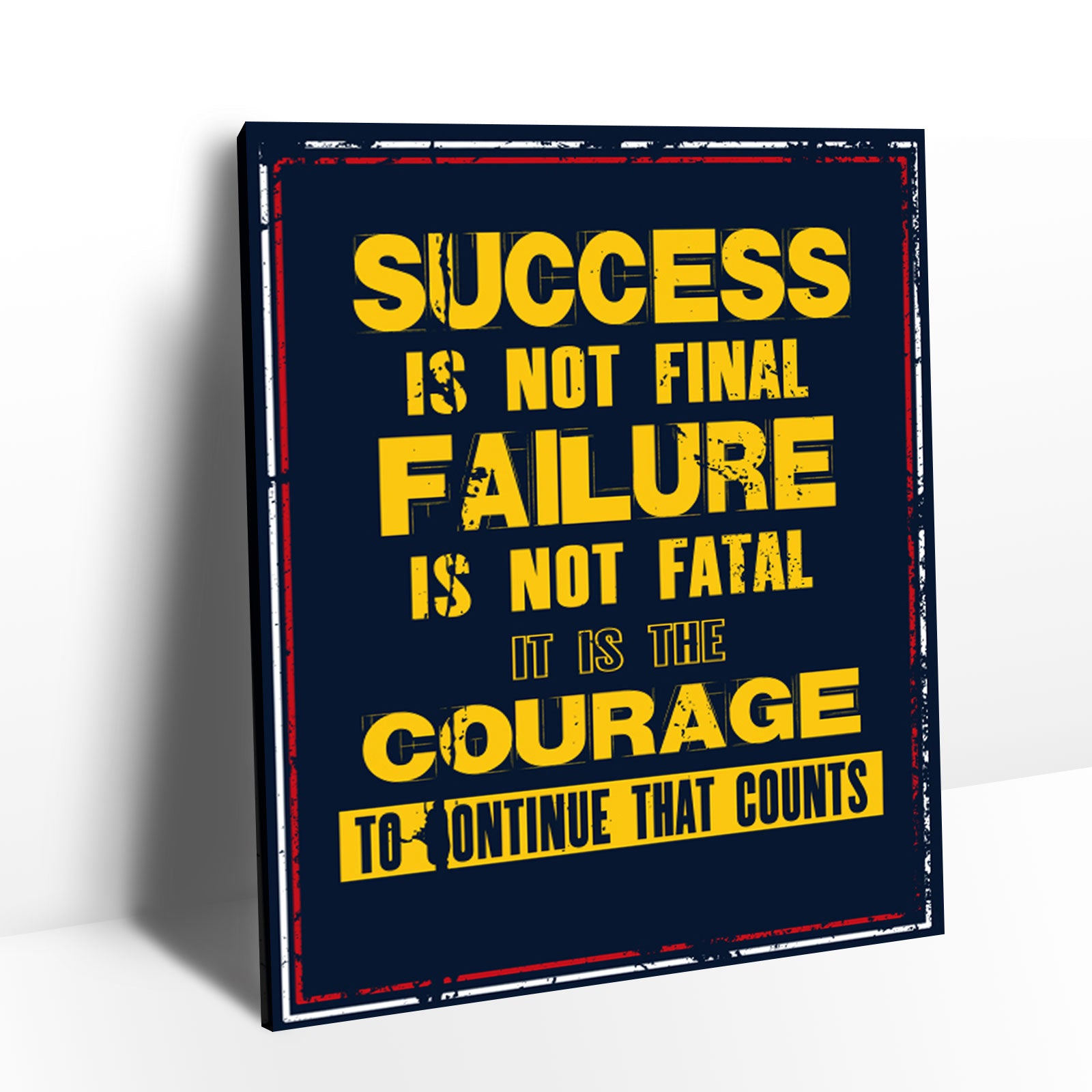 Success Is Not Final Canvas Wall Art