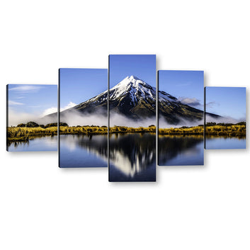 Mirror Lake Mount Taranaki New Zealand Canvas Wall Art