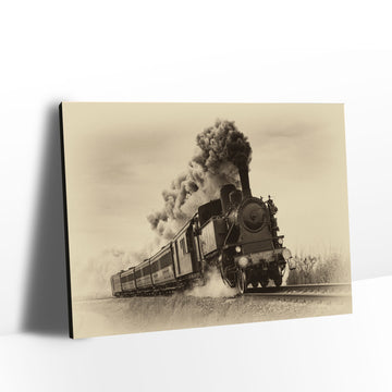 Vintage Steam Train Canvas Wall Art