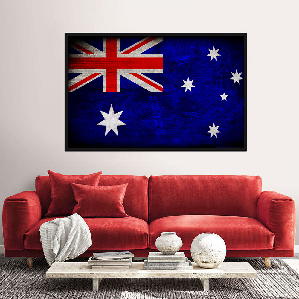 Australian Flag Canvas Wall Art