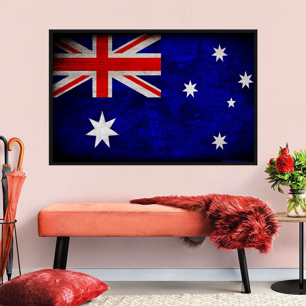 Australian Flag Canvas Wall Art