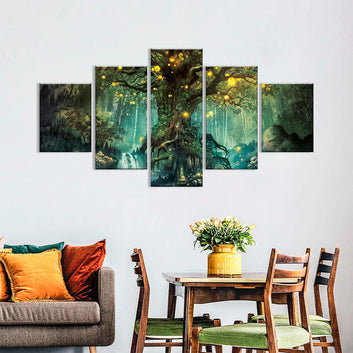 Fantasy Tree of Life Canvas Wall Art