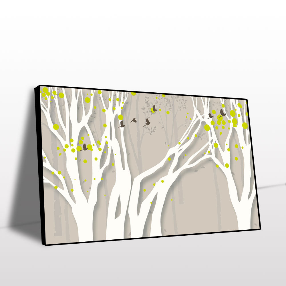 Tranquil Tree Silhouettes Canvas Wall Art