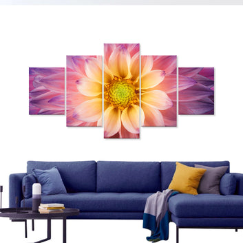 Colorful Chrysanthemum Flower Canvas Wall Art