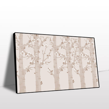 Blossoming Birch Forest Canvas Wall Art