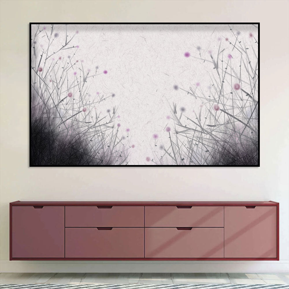 Delicate Wildflowers Canvas Wall Art