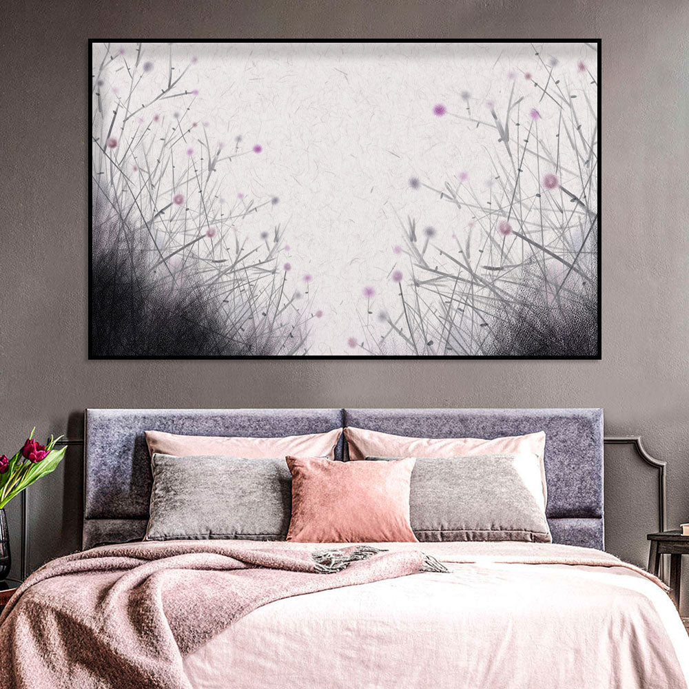 Delicate Wildflowers Canvas Wall Art