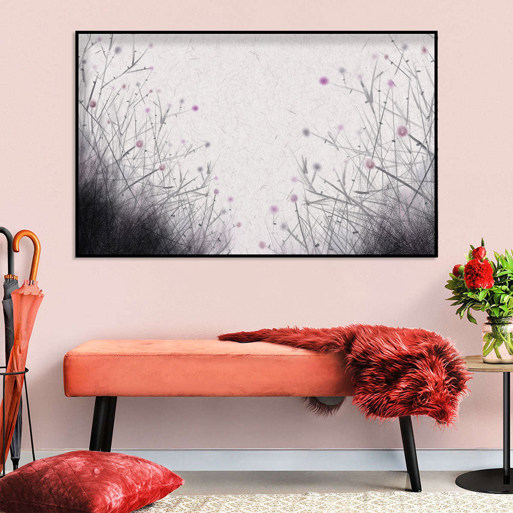 Delicate Wildflowers Canvas Wall Art