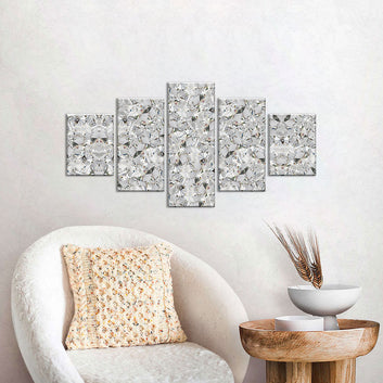 Abstract Crystal Diamond Canvas Wall Art