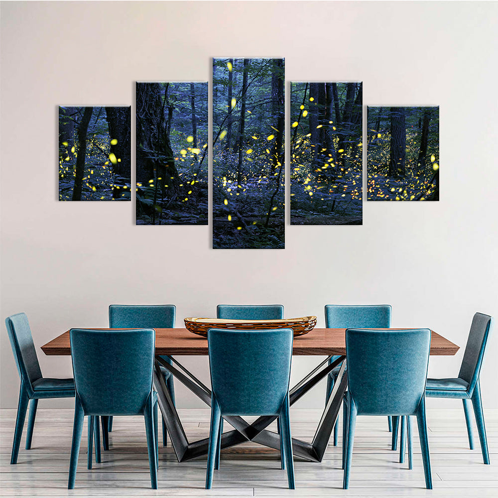  Fireflies in Forest canvas wall art