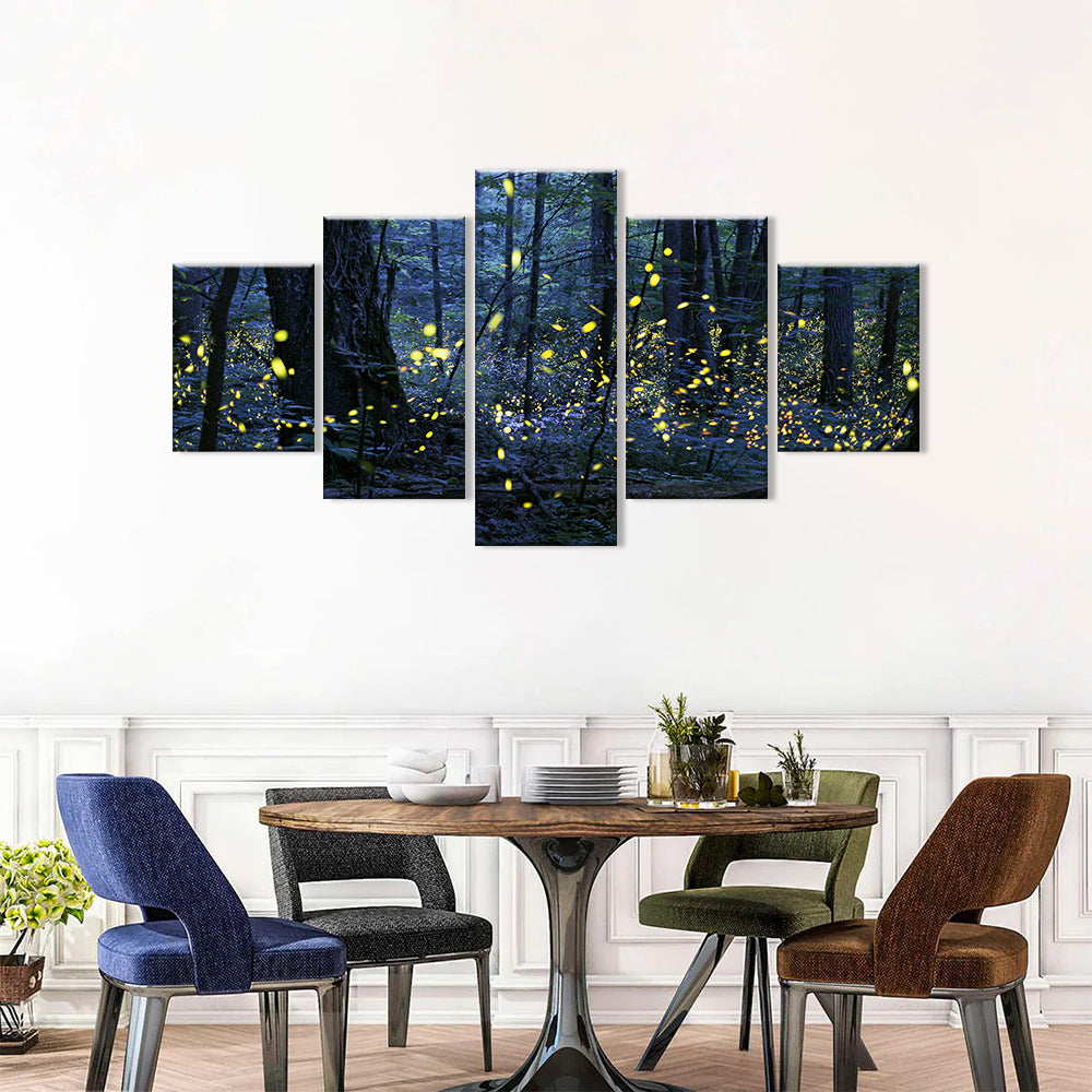  Fireflies in Forest canvas wall art