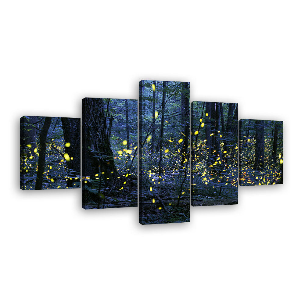  Fireflies in Forest canvas wall art