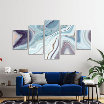 Colorful Agate Stone Canvas Wall Art