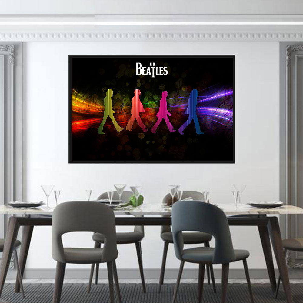 Colorful Beatles Canvas Wall Art