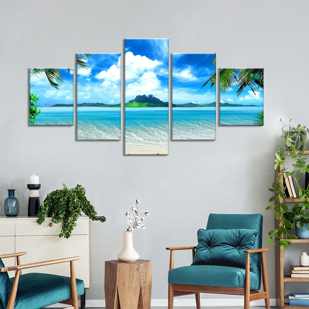 Tropical Palm Tree canvas wall art 