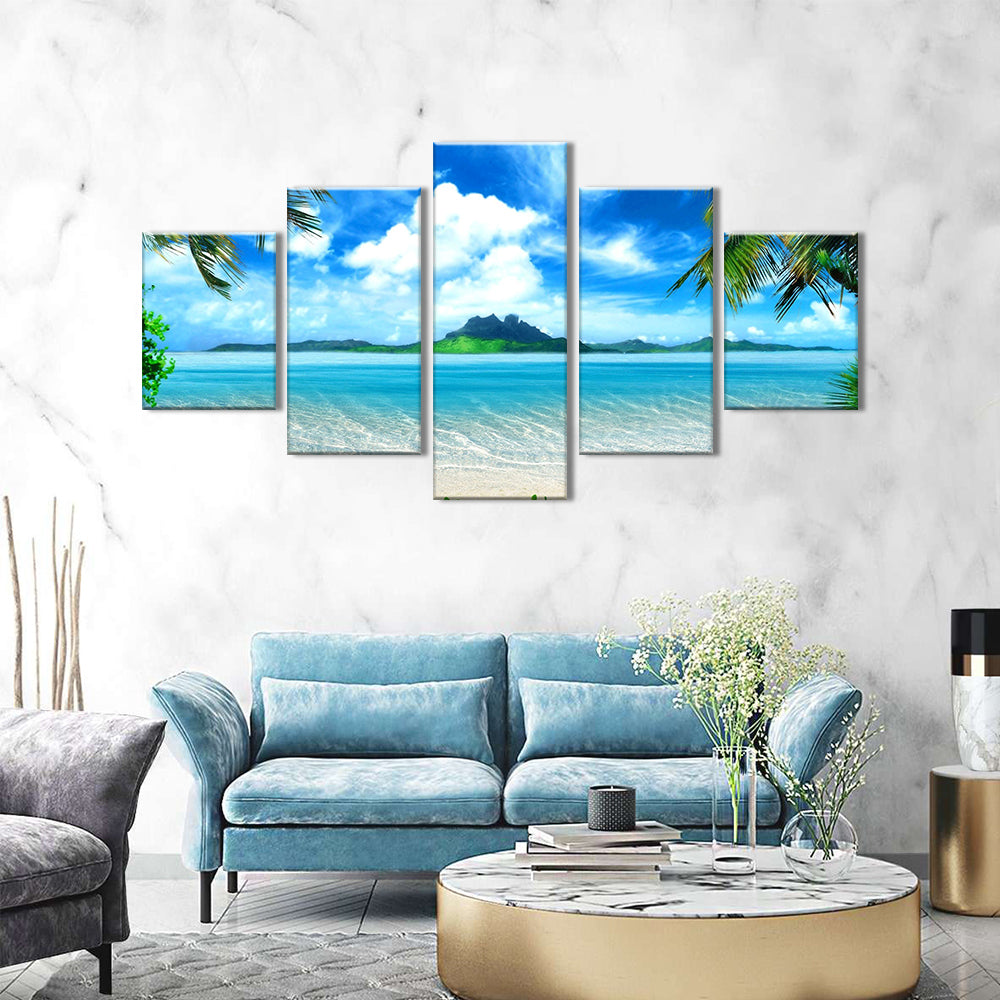 Tropical Palm Tree canvas wall art 