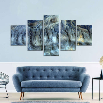 Abstract Aerial View of Desert Canvas Wall Art