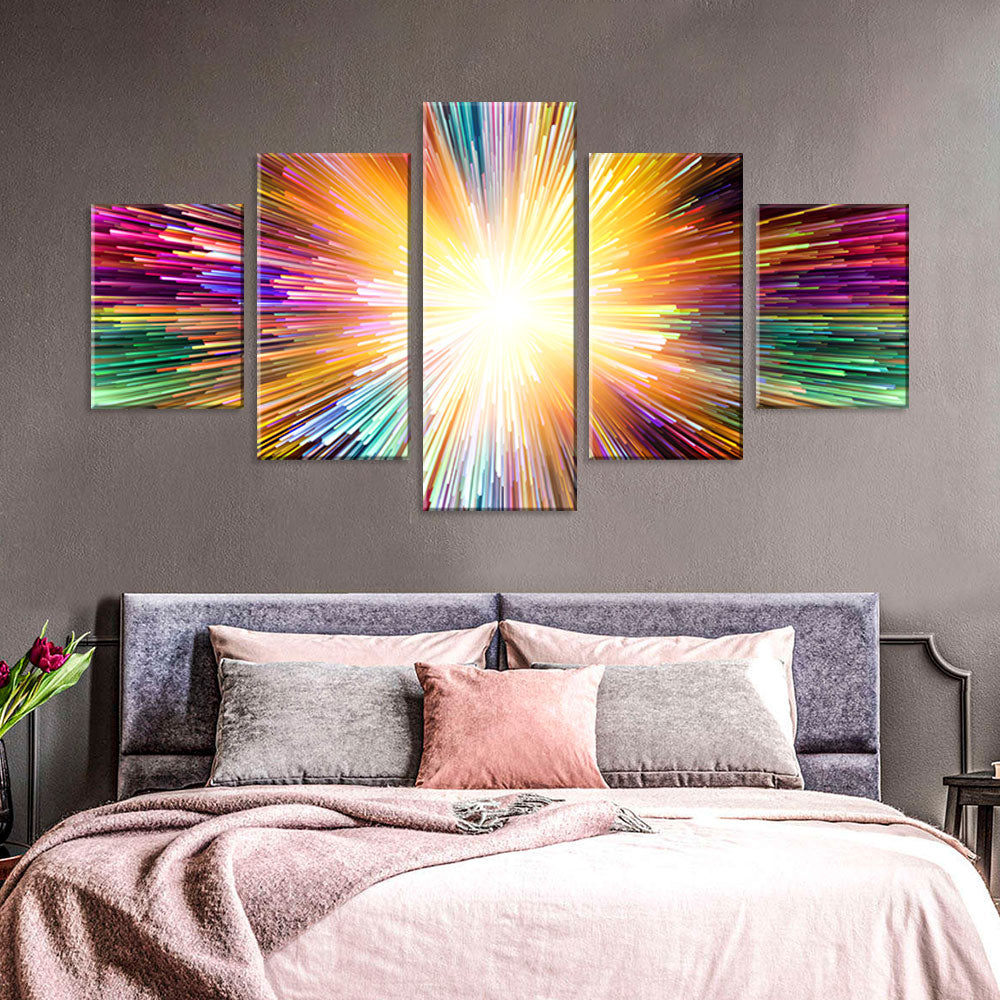 Colorful Abstract Shining Canvas Wall Art