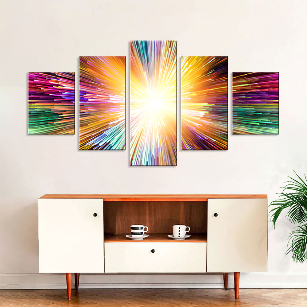 Colorful Abstract Shining Canvas Wall Art