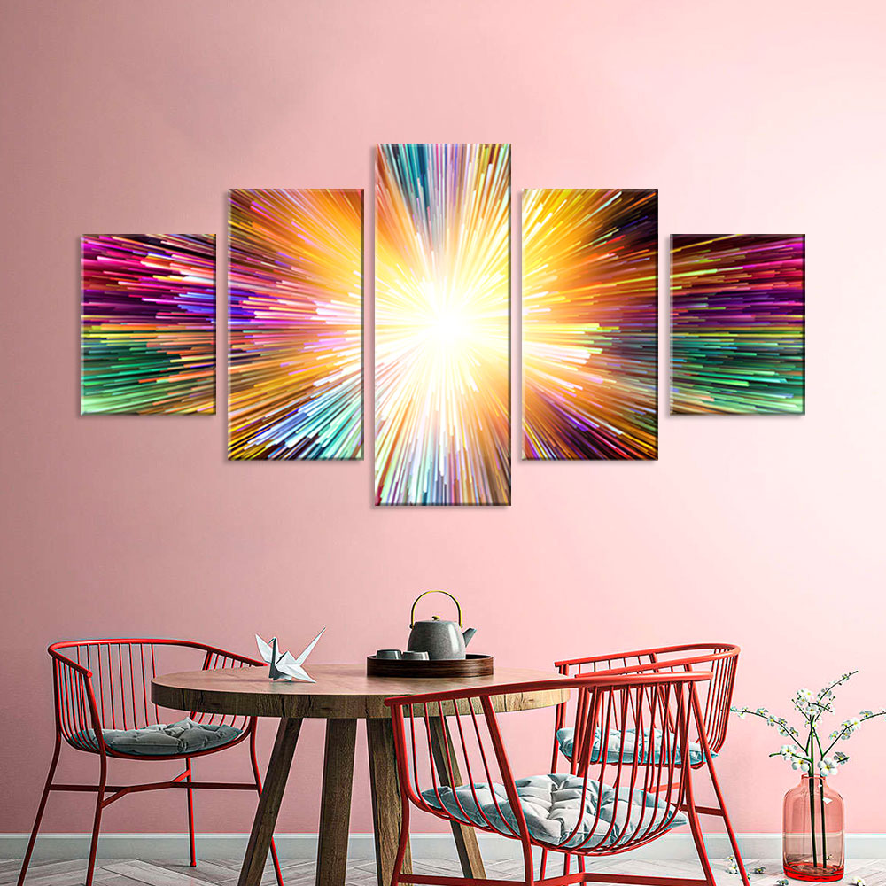 Colorful Abstract Shining Canvas Wall Art